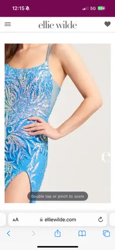 Ellie Wilde Hot Pink Prom Dress