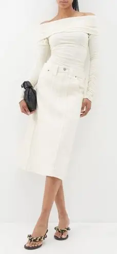 KHAITE Caroline Midi Skirt Size 26