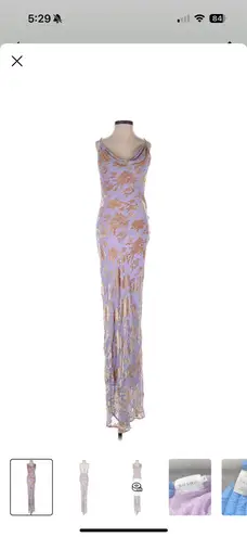 Rat & Boa NEW WITHOUT TAGS - Athena Dress in Small Purple and Fold silk gown