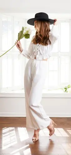 Kittenish White Pants