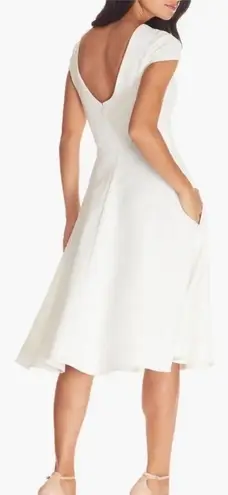 Dress the Population NWOT LIVIA GARNET RED FIT & FLARE DRESS sz L