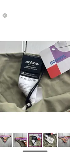 prAna Gemma Reversible Bikini Bottoms Waves Size M