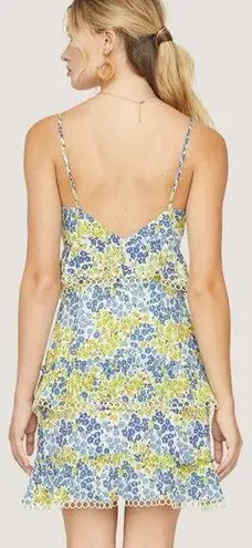 Lost + Wander Blossom And Bloom Cami Tiered Mini Dress Large