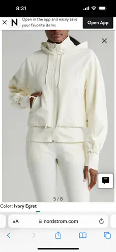 Zella White  Zip Up Workout Jacket