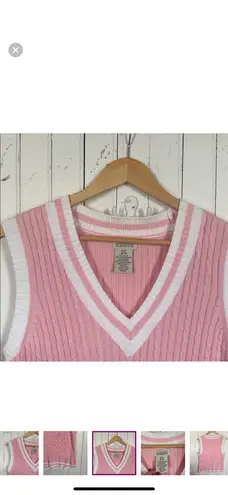 Classic Elements Sweater Vest Pink Size S