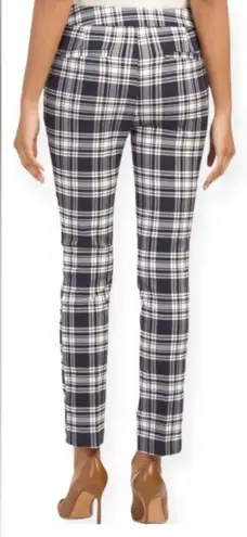 Black and White Straight Leg Plaid Jumpsuit Size 14