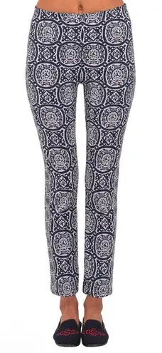 Gretchen Scott NWT Gripeless Pull On Pants Sultan's Dining Room Navy White Sz M - Image 1