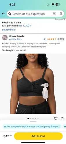 Kindred Bravely Sublime Pumping Bra Hands Free