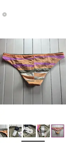 prAna Gemma Reversible Bikini Bottoms Waves Size M