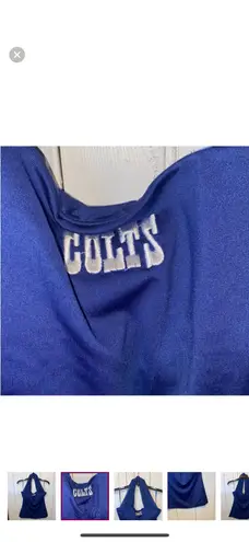 NFL Team Apparel NFL Indianapolis Colts Halter Top Blue Size M
