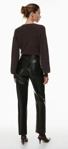 Wilfred NEW Aritzia  The Melina High-waisted Vegan Leather Pants Black