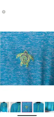 Coconut Creek 3/4 Zip Blue Size XL