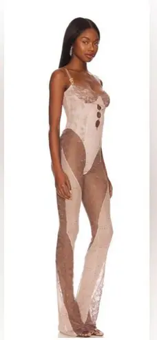 Poster Girl NWT The Jasmine Jumpsuit Marlboro Light Brown, size S