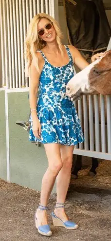 Valentino Garavani Valentino Rockstud double orange leather espadrille wedge sandal size IT 36 US 6