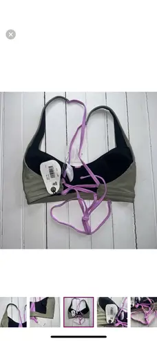 prAna Tulum Bikini Tops Black Color Block Size S