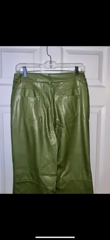 SheIn Olive Faux Leather Cargo Pants