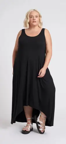 Universal Standard Athena Black Jersey Maxi Dress XS 10/12 Pockets