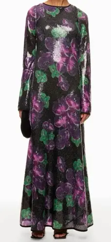 The Wolf Gang Lenee Sequin Long Sleeve maxi Dress