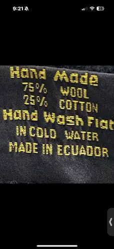 Handmade Handcrafted Ecuadorian Wool Knit Jacket | Andean Folk Art Zip Cardigan | Unisex Cozy Sweater