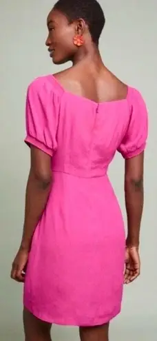 Maeve NWT Raspberry Resort Puff Sleeve Tie Waist Dress Women’s Size 14