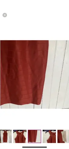 Signature Collection Signature Bodycon Dress Terracotta Size 8