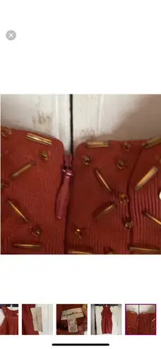 Signature Collection Signature Bodycon Dress Terracotta Size 8