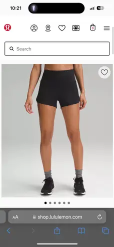 Lululemon Speed Up High Rise Lined Short 4” Black