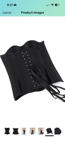 Sabrina Carpenter Black Rhinestone Heart Cut