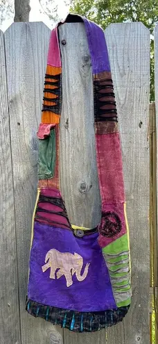 Patchwork boho y2k hippy bag