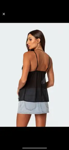 Edikted Lace Tie Front Tank