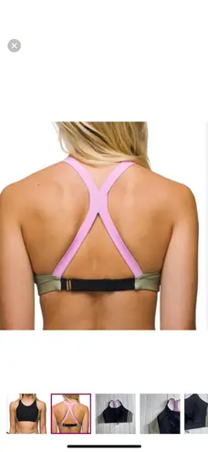 prAna Baja Bound Bikini Top Black Color Block Size XL