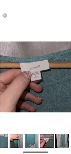 PureJill Sleeveless Midi Dress Blue Size LP Size L