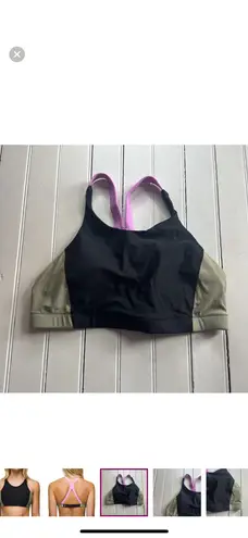 prAna Baja Bound Bikini Top Black Color Block Size S