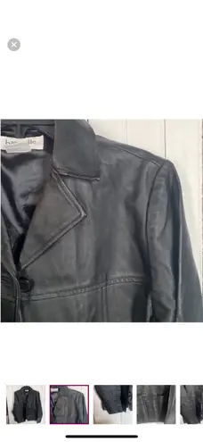 Bagatelle Vintage Classic Leather Jacket Black Size M