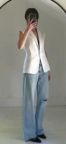 Icon Denim Bea Wide Leg Ripped Jeans Size 23 Retail $173