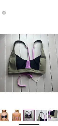 prAna Tulum Bikini Tops Black Color Block Size S