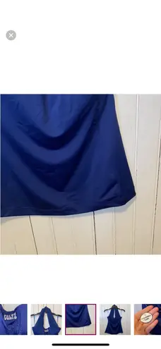 NFL Team Apparel NFL Indianapolis Colts Halter Top Blue Size M