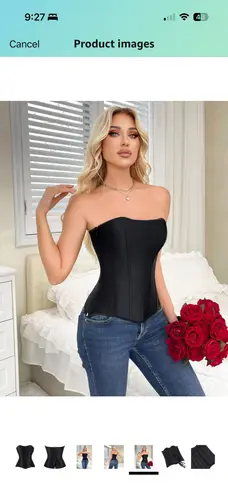 Sabrina Carpenter Black Rhinestone Heart Cut