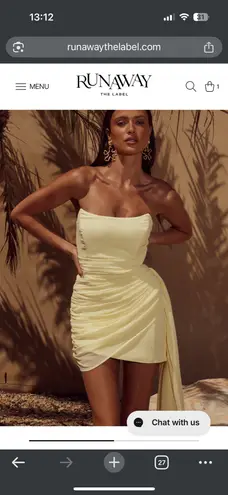 RUNAWAY THE LABEL BRAND NWT Revolve Night Lovers Mini Dress