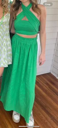 Gianni Bini Green Skirt Set