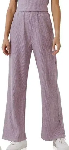 Free The Roses Pants Rib Lounge wide leg in purple size Medium