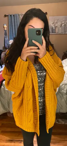 LA Hearts Yellow Knitted Cardigan