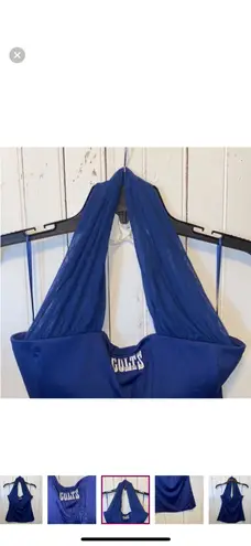 NFL Team Apparel NFL Indianapolis Colts Halter Top Blue Size M