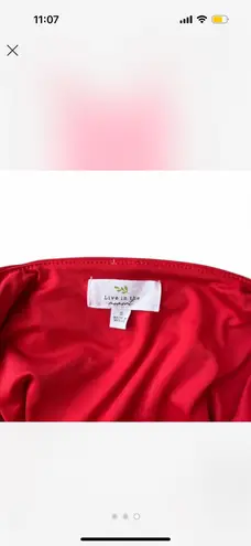 Live in the Moment Classic Red Bodysuit