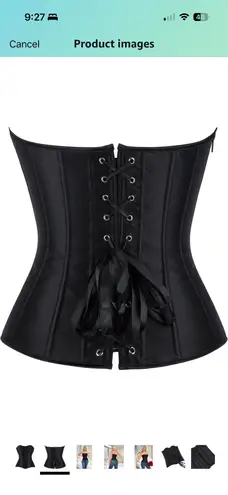 Sabrina Carpenter Black Rhinestone Heart Cut