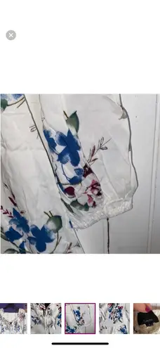 Lumière Lumiere Urban Outfitters Dress White Floral Size S