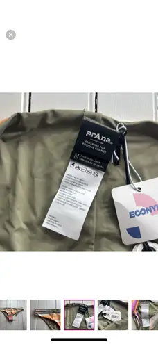 prAna Gemma Reversible Bikini Bottoms Waves Size M