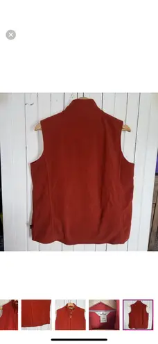 Woolrich Fleece Vest Burnt Orange Size L