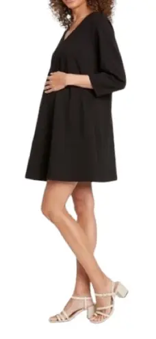 The Nines by Hatch Black Maternity Dress V