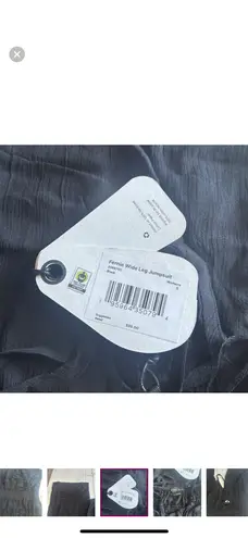 prAna Fernie Wide Leg Jumpsuit Black Size S